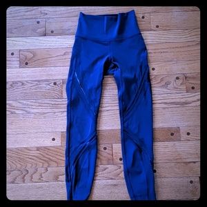 Lululemon mesh luxtreme 7/8 royal blue size 2